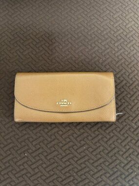Coach cognac brown wallet